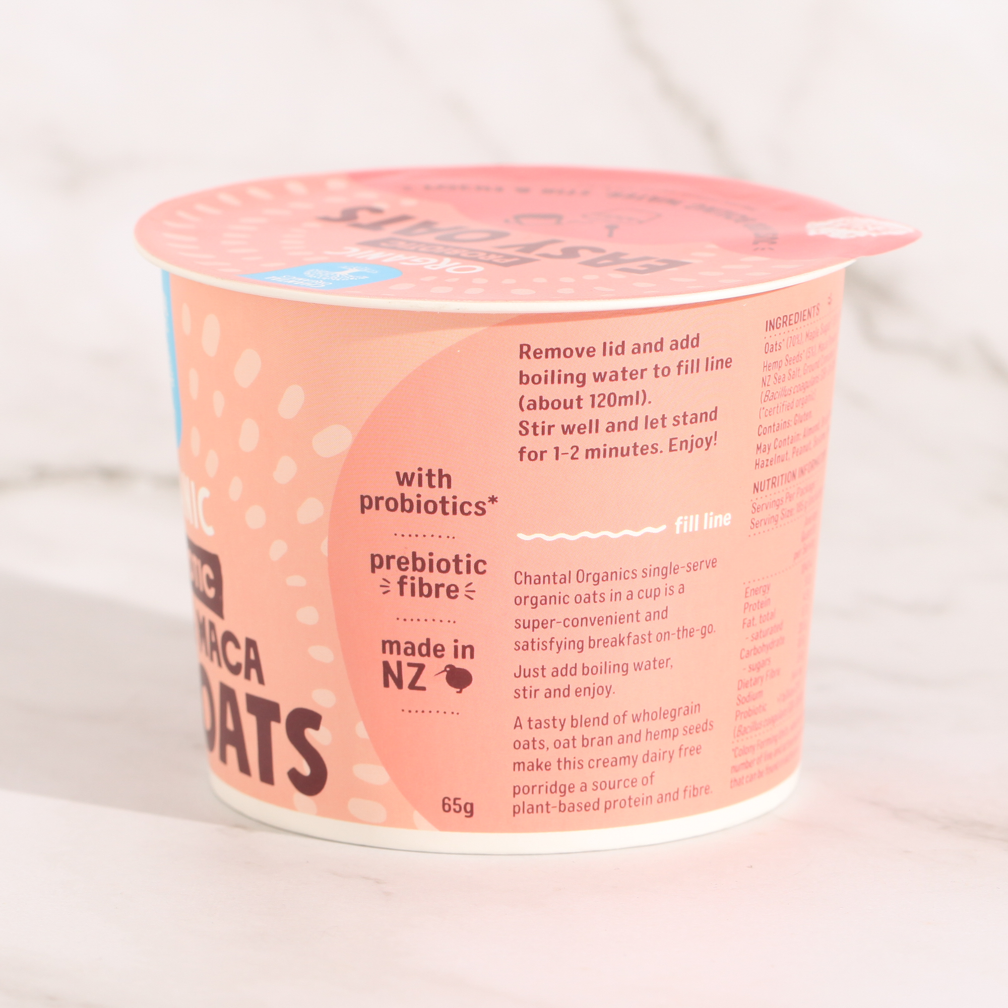 Probiotic Easy Oats Maple & Maca - Chantal Organics